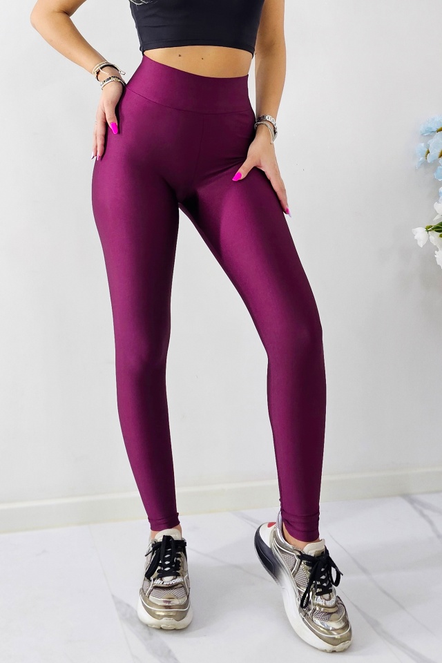 Colanti Lycra Taylor, cu aspect metalizat, Lila