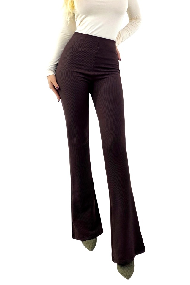 Pantaloni vatuiti, slim evazati, TetraFlex, cu banda modelatoare, MARO