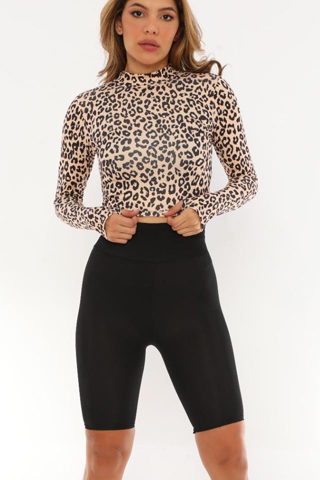 Bluza scurta Bella ghepard - 2 | YEO