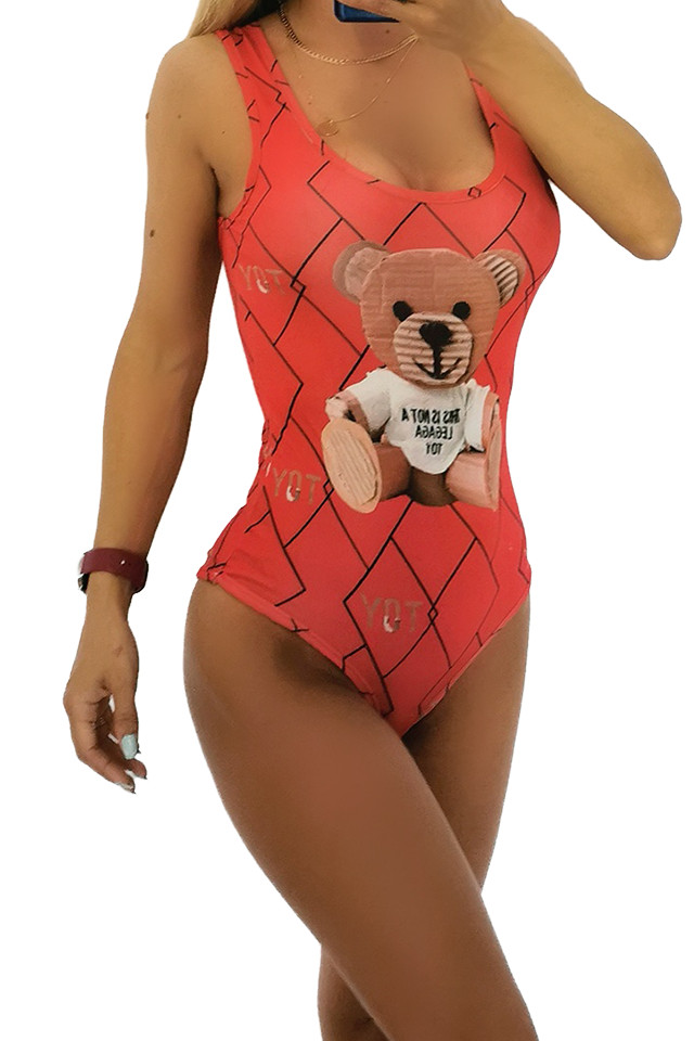 Body - costum de baie LYS Toy, Rosu, Marime S/M