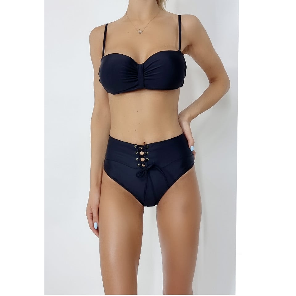 Costum de baie doua piese Julieta negru - 3 | YEO