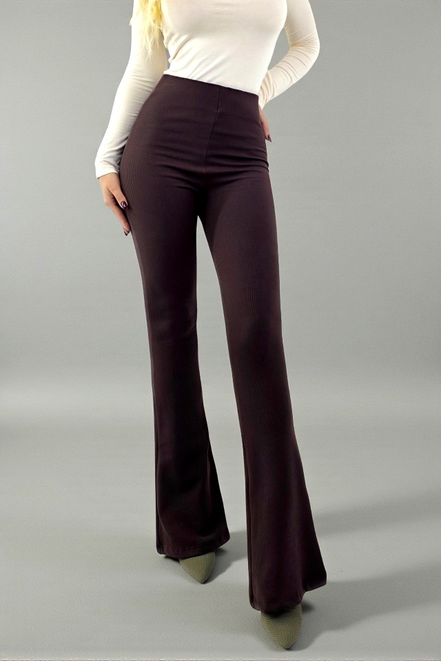 Pantaloni vatuiti, slim evazati, TetraFlex, cu banda modelatoare, MARO