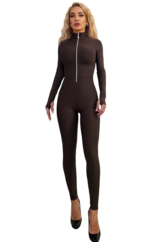 Salopeta lycra MAVA, cu fenta deget si fermoar, MARO