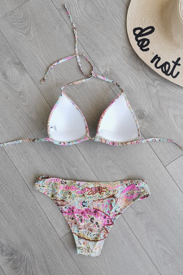 Costum de baie doua piese Lucky floral - 3 | YEO