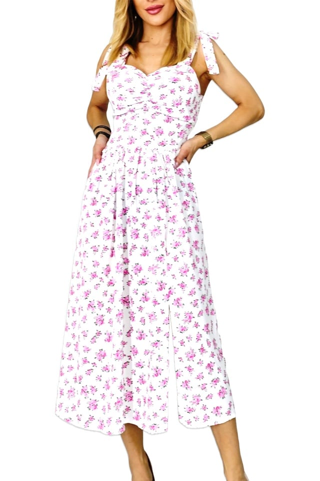 Rochie de vara Masha, cu imprimeu floral, Little Spring, Marime S/M