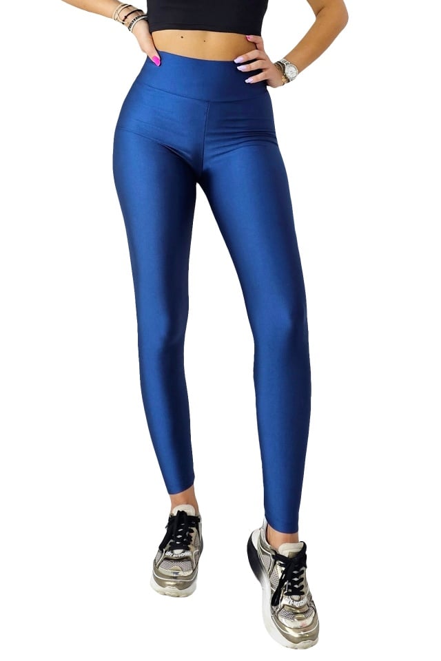 Colanti Lycra Taylor, cu aspect metalizat, Albastru