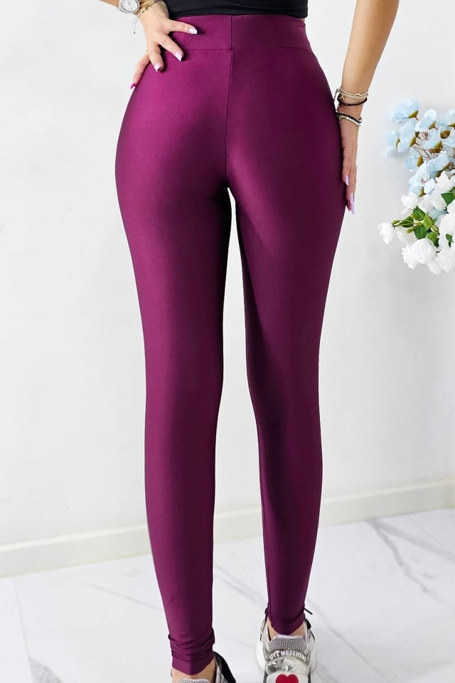 Colanti Lycra Taylor, cu aspect metalizat, Lila - 1 | YEO