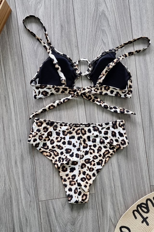 Costum de baie Infusion, din doua piese, Animal Print - 4 | YEO