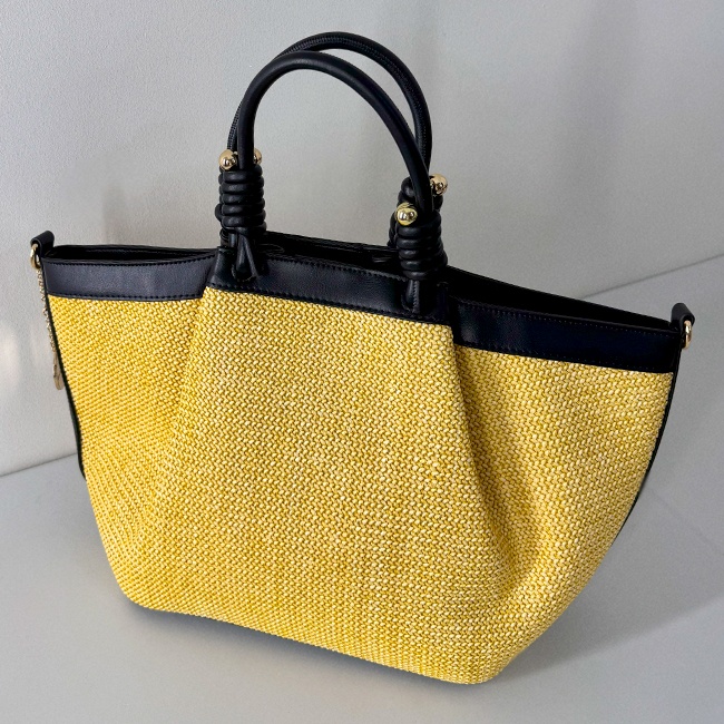 Geanta plaja tip shopper, LiLo, cu bareta detasabila si capsa magnetica, Negru - 3 | YEO