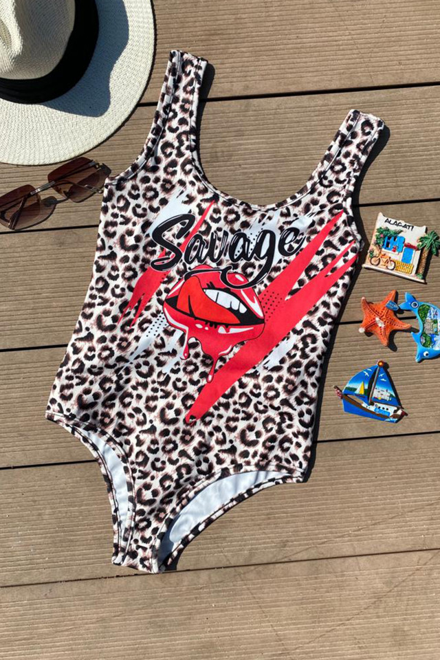 Body - costum de baie LYS, Kiss Lips, Marime S/M - 3 | YEO
