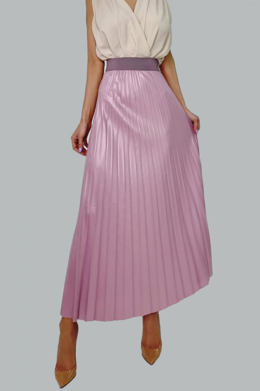 Fusta plisata eleganta Kandy, Roz
