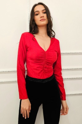 bluza pentru evenimente cu cristale