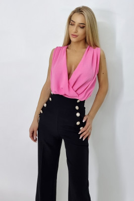 Body elegant Mirabela, cu decolteu amplu, Roz3