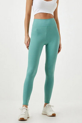 Colanti fitness Slim Vibes, aspect reiat, tetra si banda lata in talie cu efect modelator