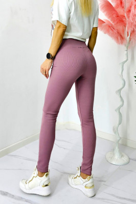 Colanti vatuiti Sporty Comfort, tetra si banda lata in talie cu efect modelator, Roz 4