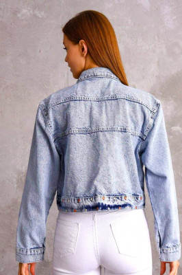 geaca denim spate