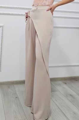 pantaloni crem vaporosi