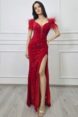 rochie rosie dama eleganta cu spate gol si snur reglabil