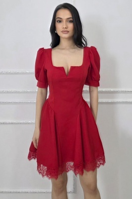 rochie rosie premium made in italy pentru femei