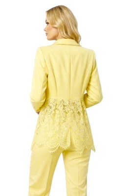 sacou elegant galben pastel dama