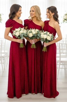 Set 4x Rochie de seara VelaNORA, cu micro-cristale, Rosu, Marime S/M