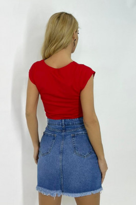 Tricou de dama scurt I Need Bags, rosu