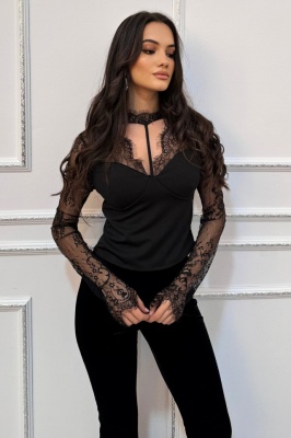 bluza sexi de dama neagra