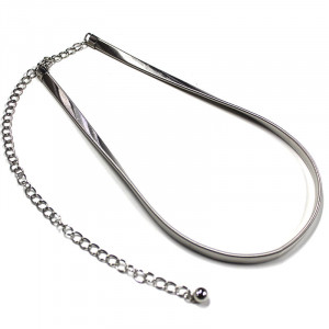 Curea metalica elastica, Charly, Argintiu1