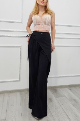 pantaloni negri vaporosi