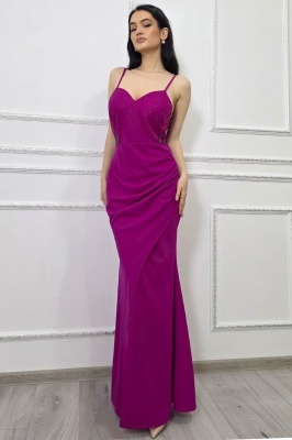 rochie de ocazie magenta purple cu dantela