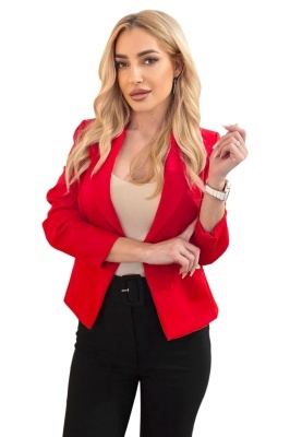 blazer dama rosu croiala cambrata