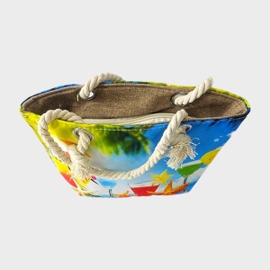 Set Summer, geanta mica pentru plaja, palarie si evantai, Gradina de vara, Van Gogh 3