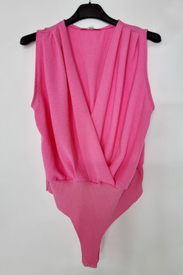 Body elegant Mirabela, cu decolteu amplu, Roz5