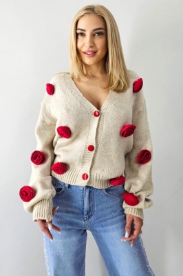 bluza cu nasturi pentru femei bej