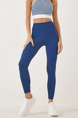 Colanti fitness Slim Vibes, aspect reiat, tetra si banda lata in talie cu efect modelator 1