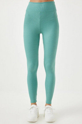 Colanti fitness Slim Vibes, aspect reiat, tetra si banda lata in talie cu efect modelator 2