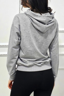 bluza DE trening gri detaliu spate