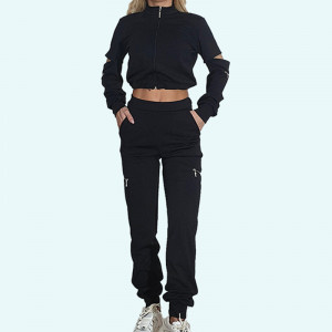 Pantaloni Odessa cu buzunare si fermoare laterale4