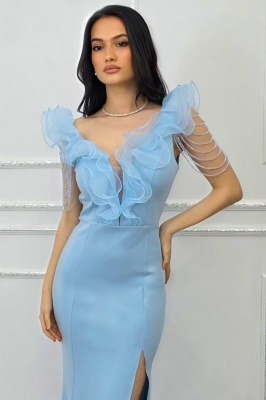 rochie baby blue eleganta pentru evenimente speciale