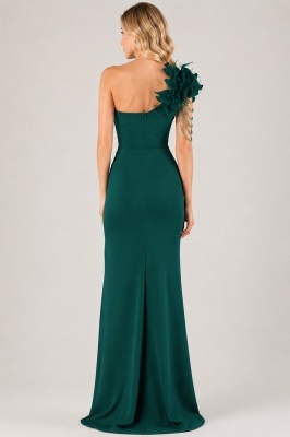Croială cambrată și drapaj elegant în talie rochie lungă ORYANA