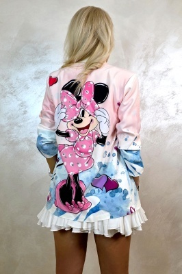 Sacou de zi GRAFFITI, cu imprimeu Disney, Minnie, Marime universala, detaliu spate