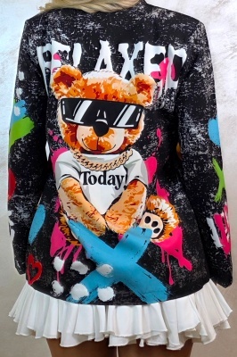 Sacou statement fashion cu mesaj