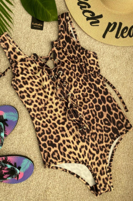 Body - costum de baie LYS Brazil leopard-detaliu