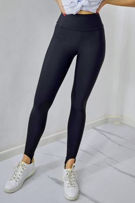 Colanti vatuiti Jany, cu banda sub talpa si efect modelator, Negru