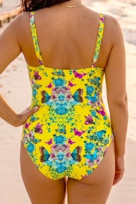 costum de baie dama cu design natural