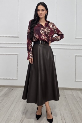Fustă de zi damă Clementina, cu talie 60–80 cm și croială evazată