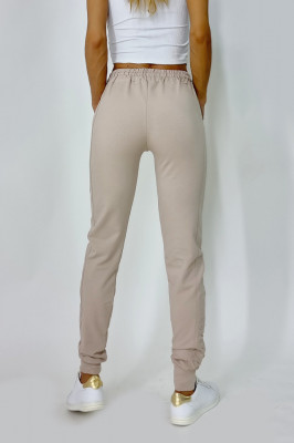 Pantaloni sport Minnie, cu text embosat, din bumbac1