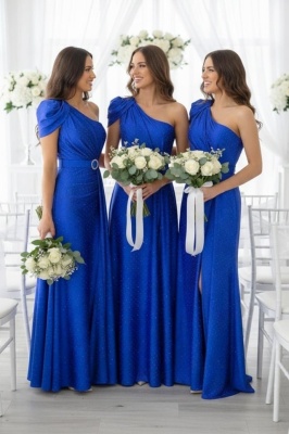 Set 4x Rochie de seara VelaNORA, cu micro-cristale, Albastru Royal, Marime S/M