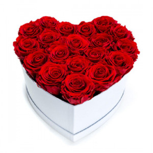 Aranjament floral inima cu trandafiri de sapun Special M4
