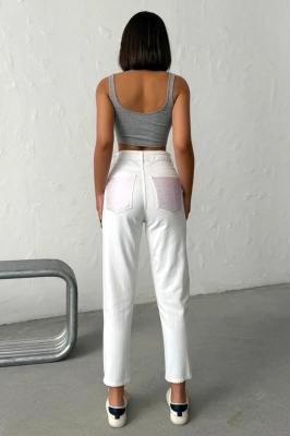 jeans mom slimfit modern pentru femei